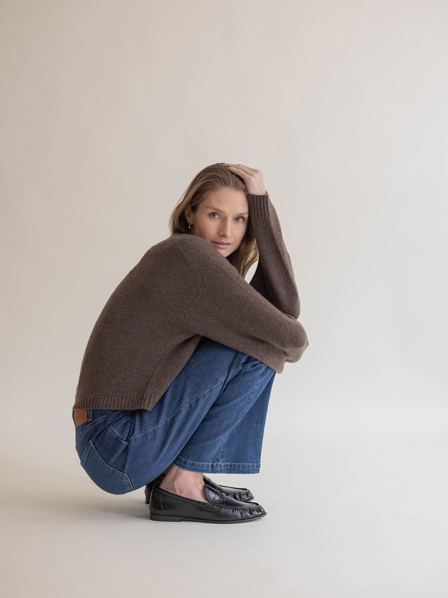 CASHMERE CREWNECK ESPRESSO