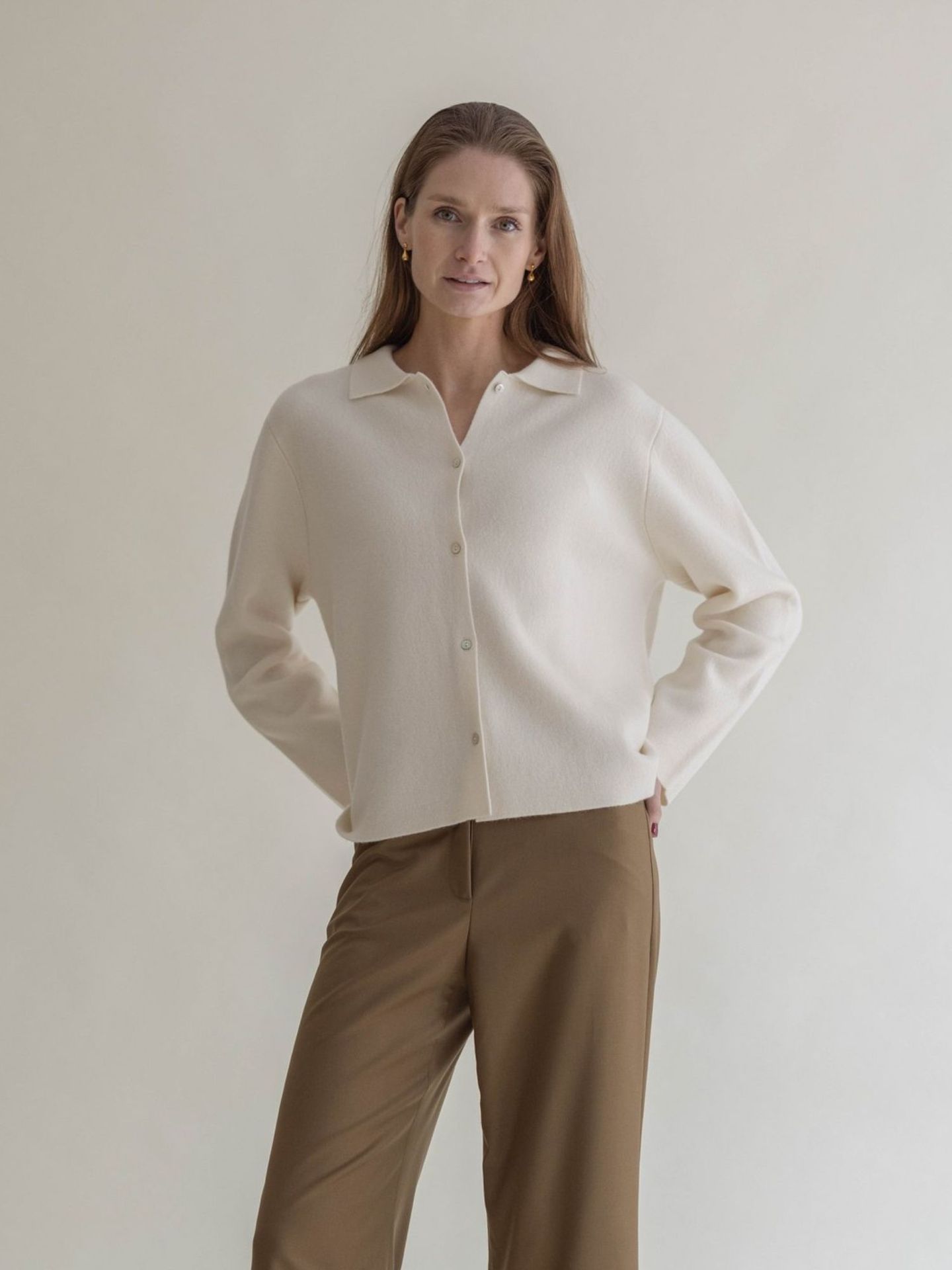 CASHMERE JACKET CREME