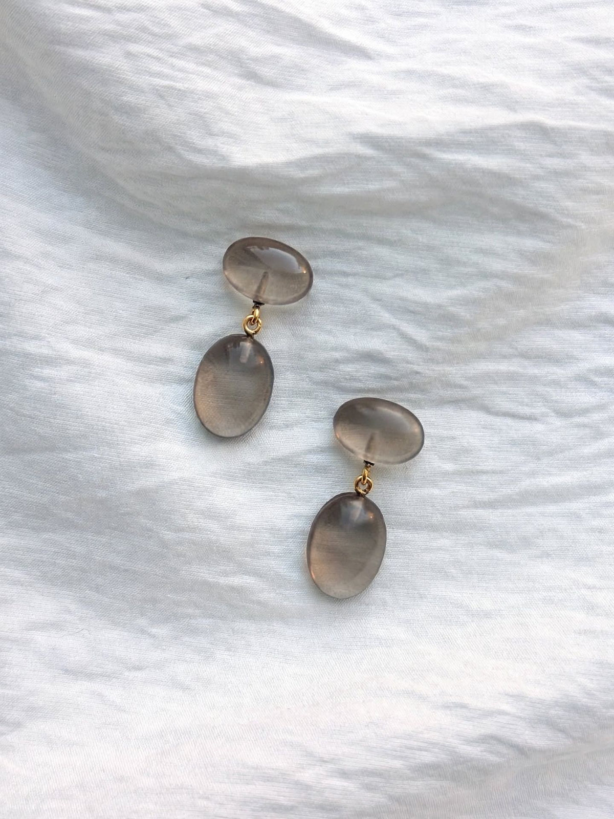 CLASSIC DROP EARRINGS SMOKEY QUARTZ