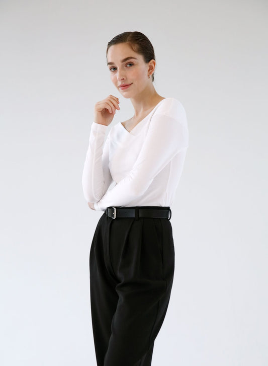 CROSS NECKLINE TOP