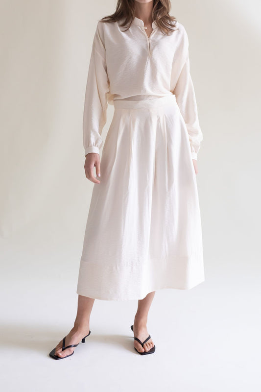 MIDI SKIRT VANILLA