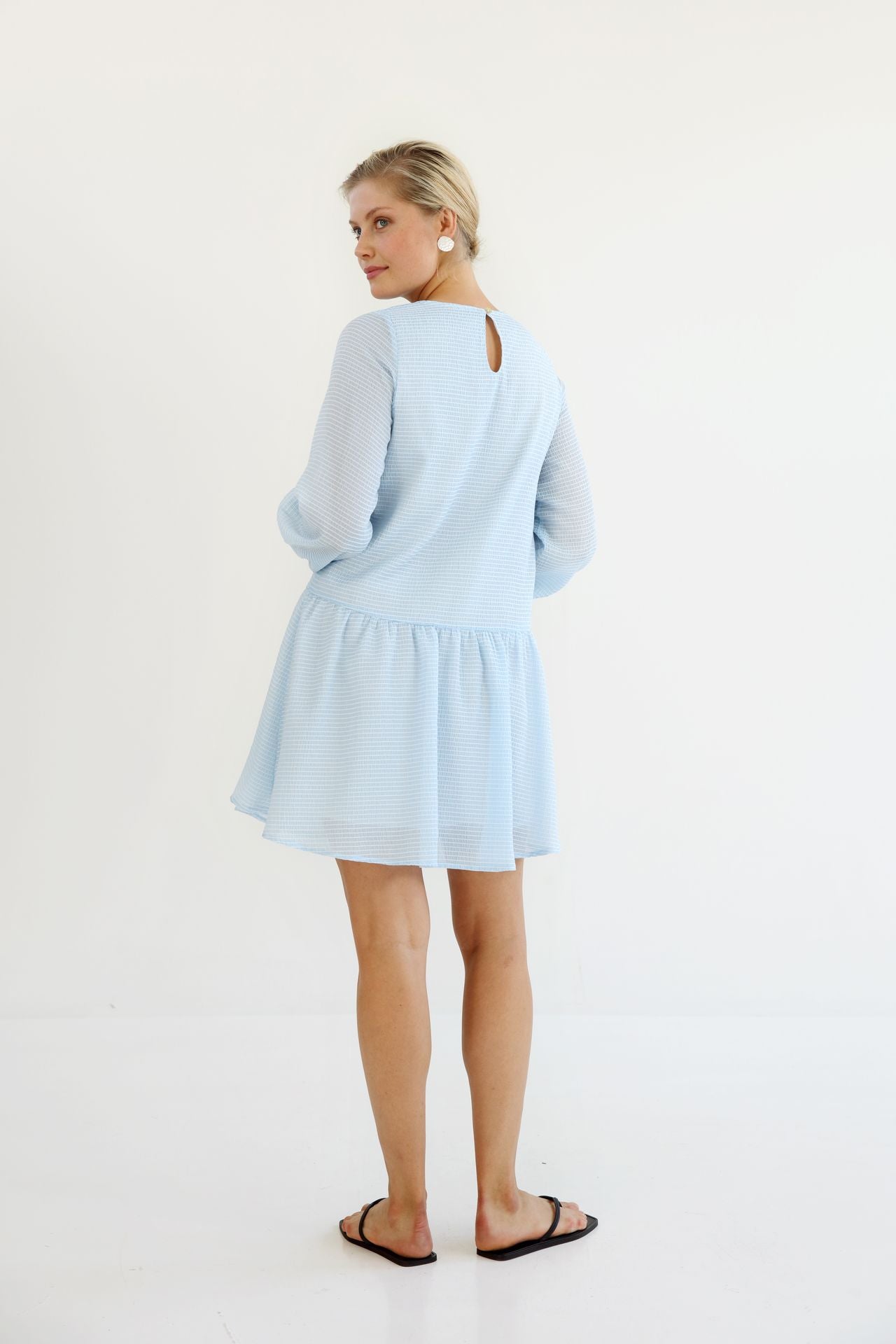 ORGANZA DRESS LIGHT BLUE