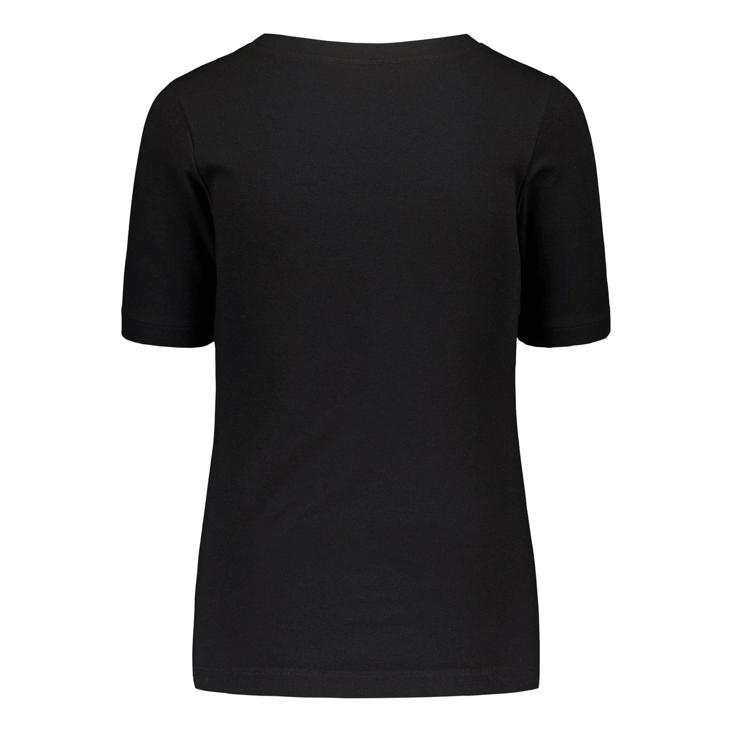 SQUARE NECKLINE T-SHIRT BLACK