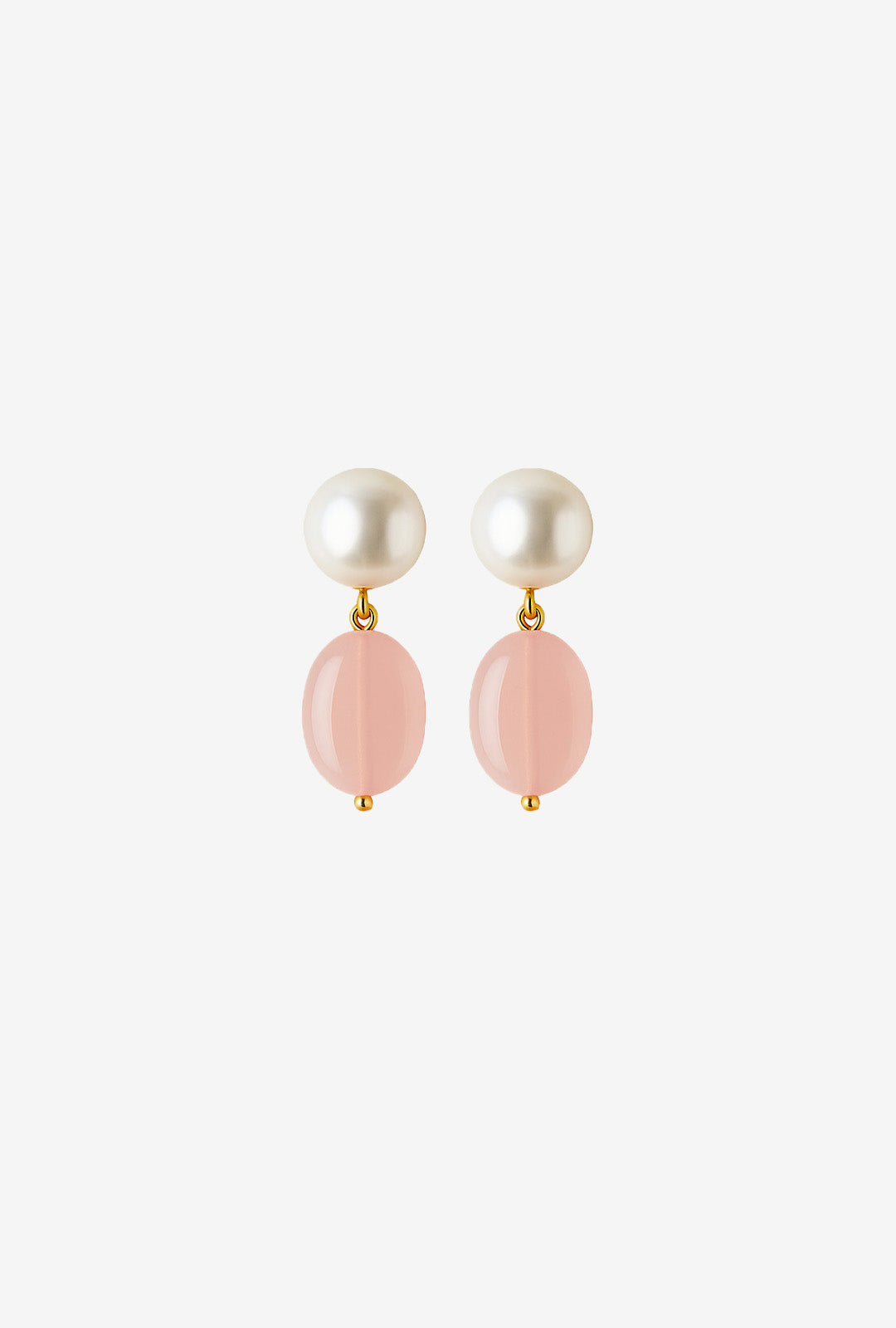 STONE AND PEARL EARRINGS LEONIE