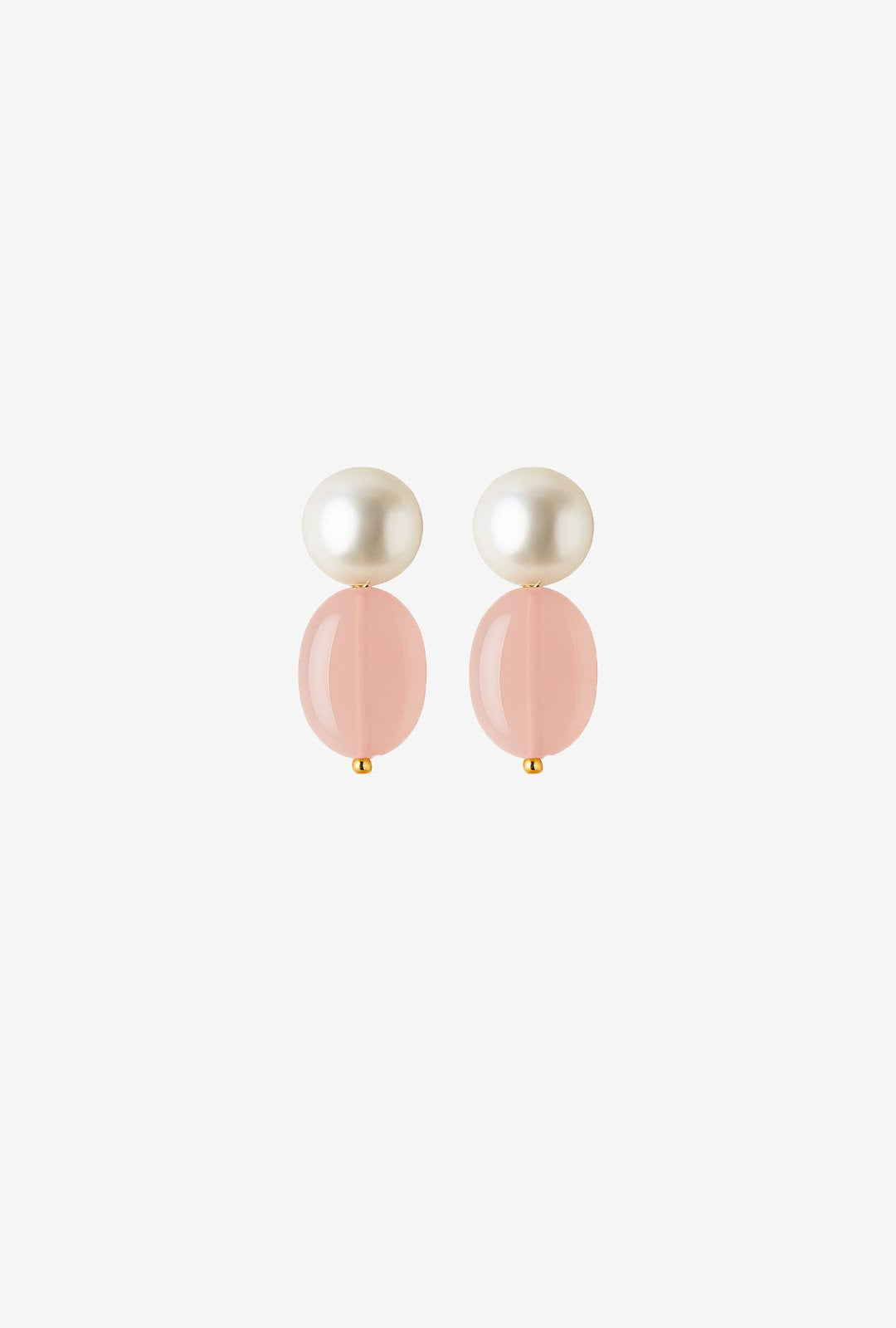 STONE AND PEARL EARRINGS LEONIE