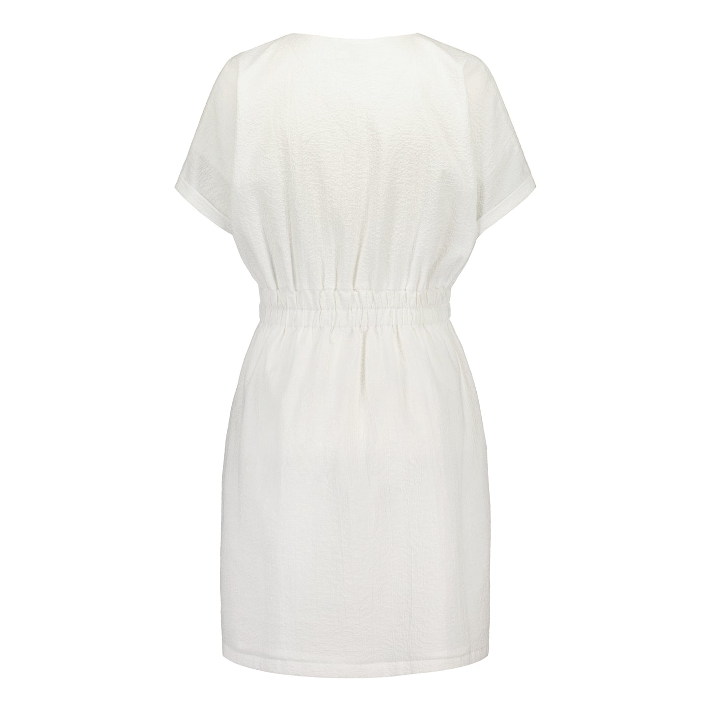 V-NECK DRESS WHITE