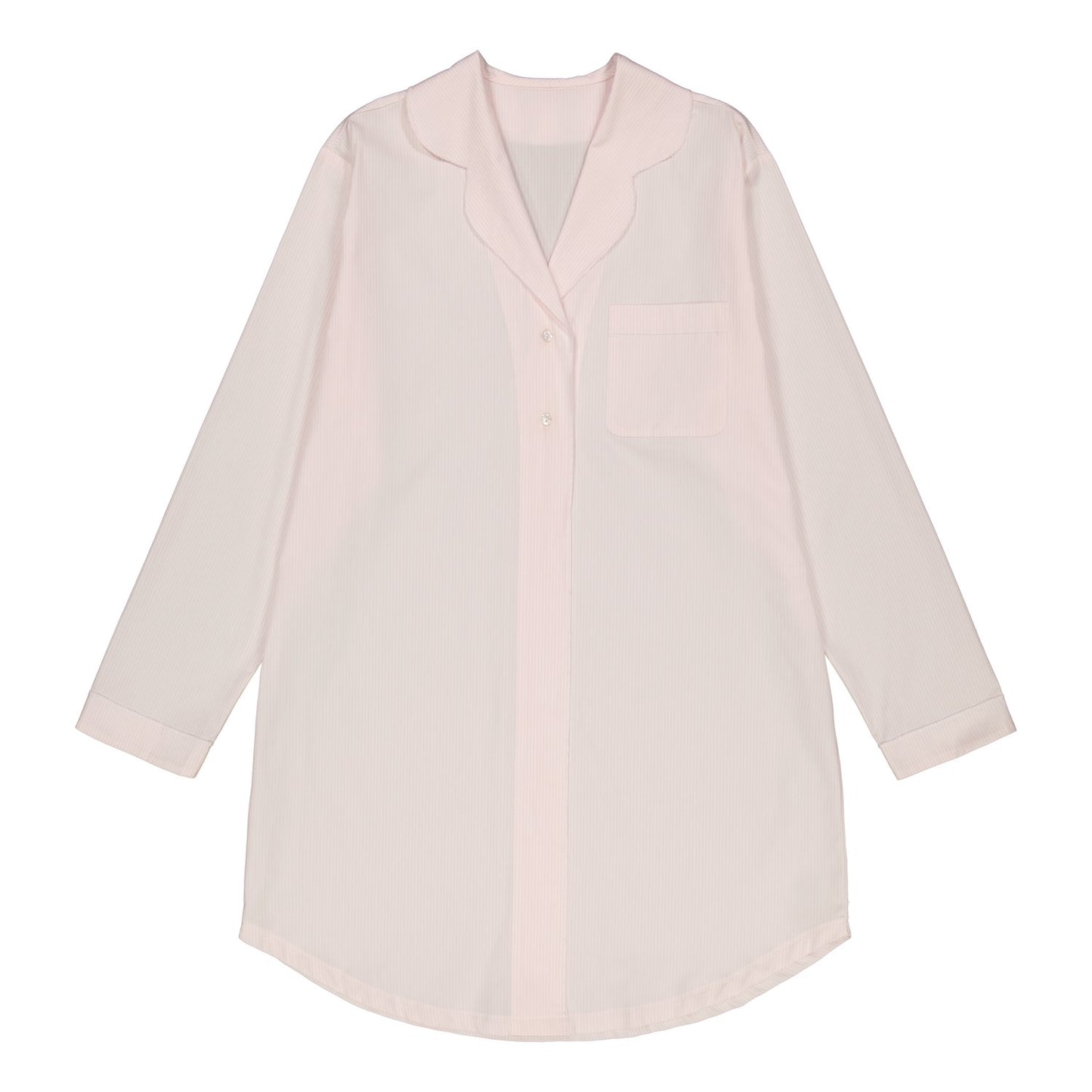 COTTON NIGHTSHIRT PINK/WHITE