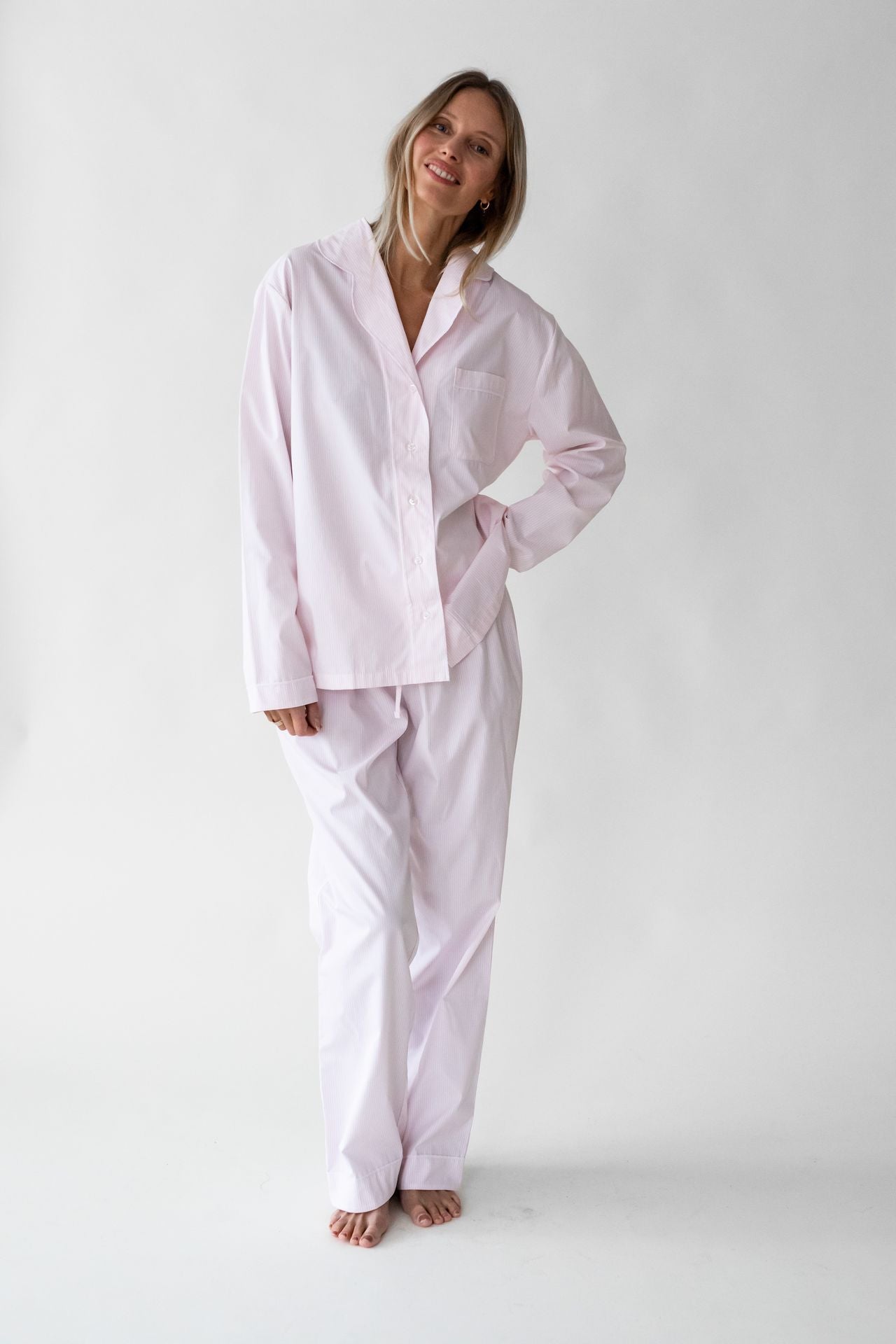 COTTON PYJAMAS PINK/WHITE