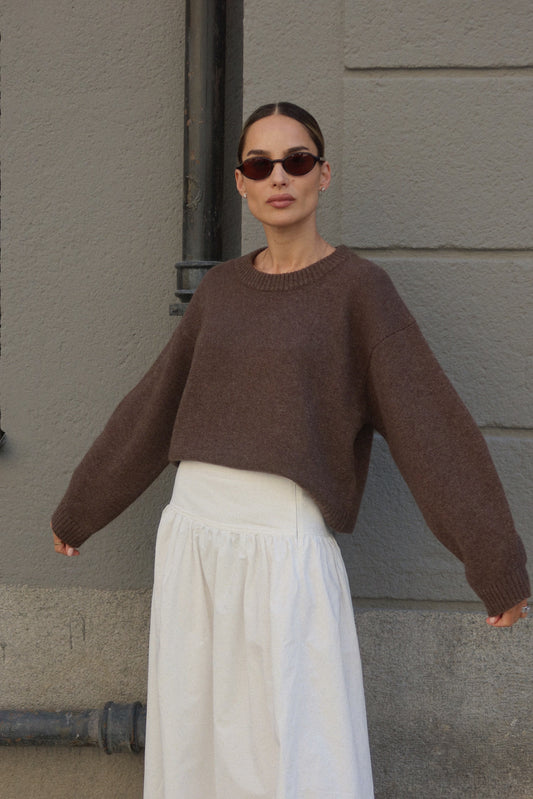KASHMIR CREWNECK ESPRESSO