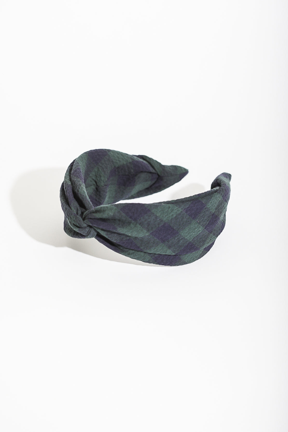 HEADBAND HELSINKI ATELIER GREEN/NAVY CHECK