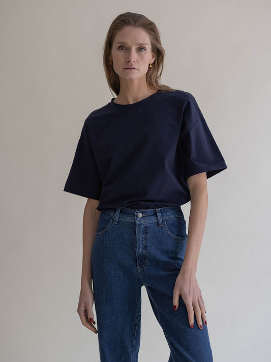 BOXY T-SHIRT NAVY