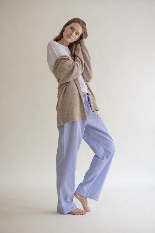 KASHMIR OVERSHIRT CAFE AU LAIT