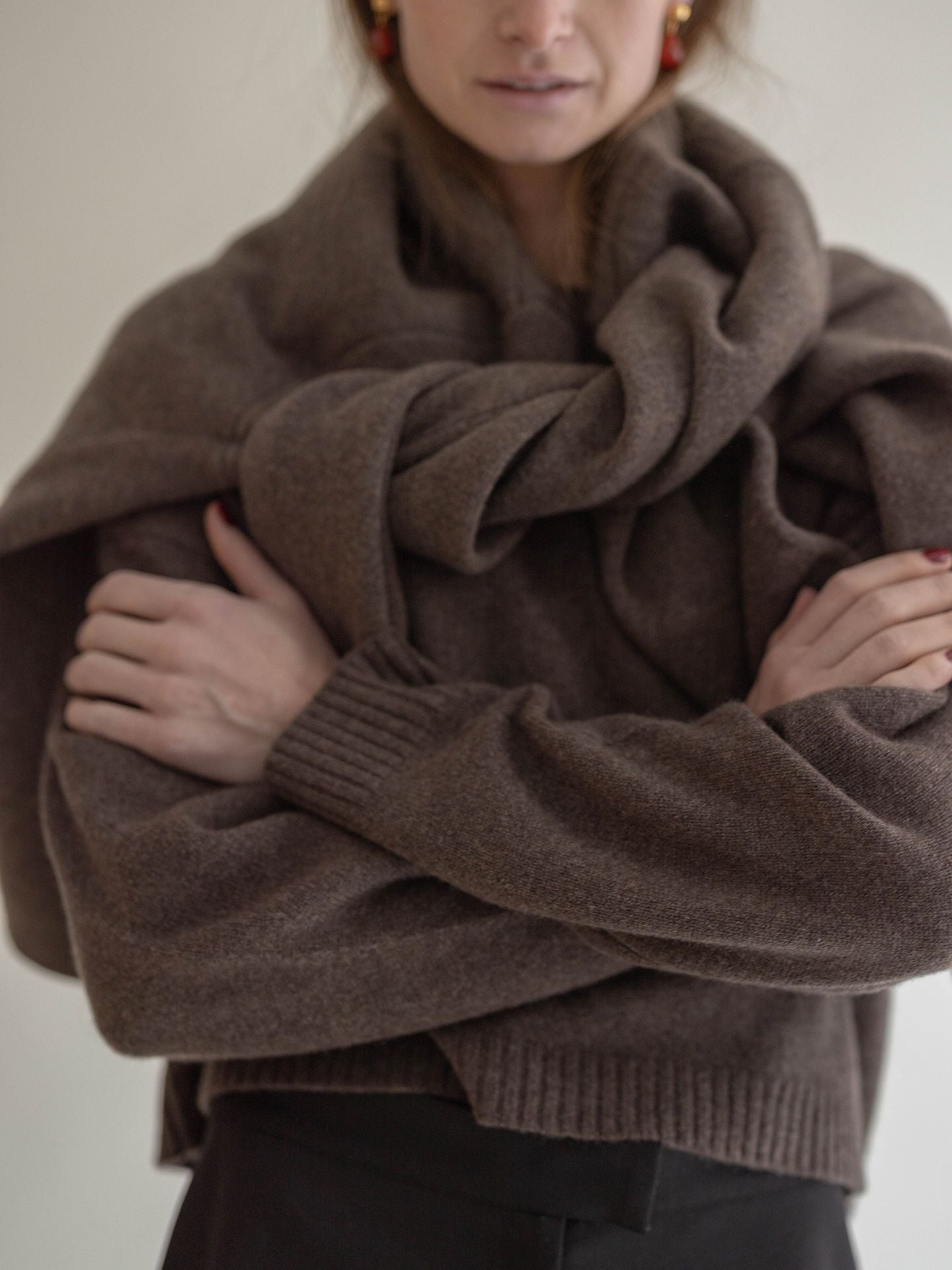 CASHMERE CREWNECK ESPRESSO