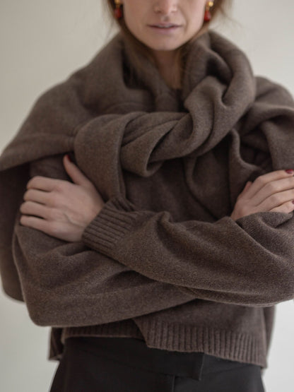 CASHMERE CREWNECK ESPRESSO