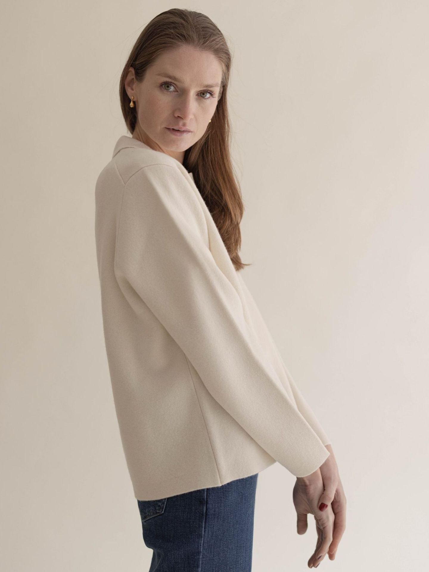 CASHMERE JACKET CREME