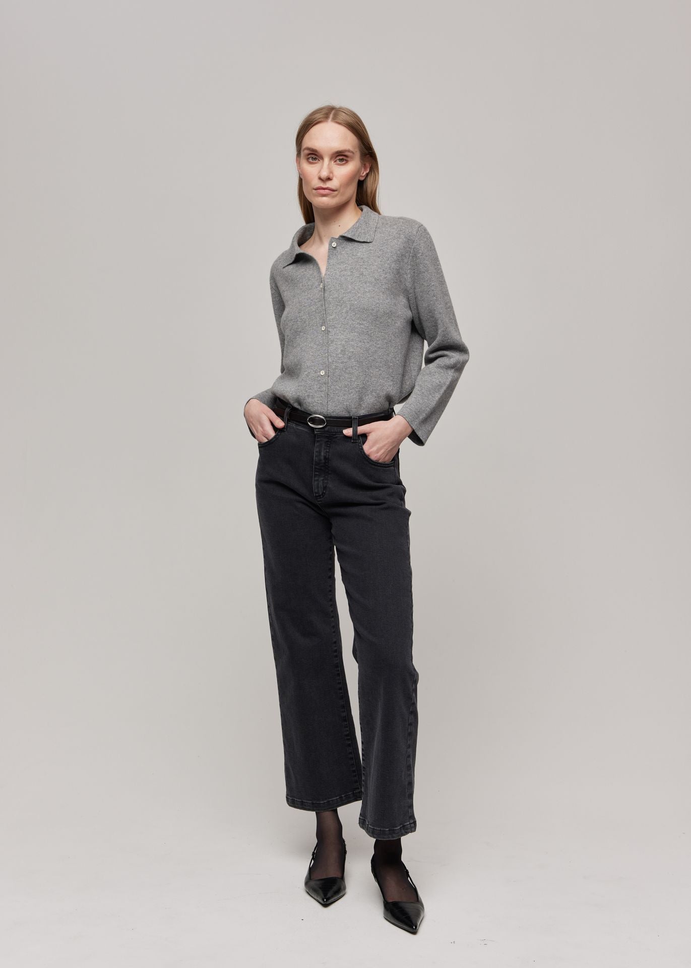 CASHMERE JACKET SLATE