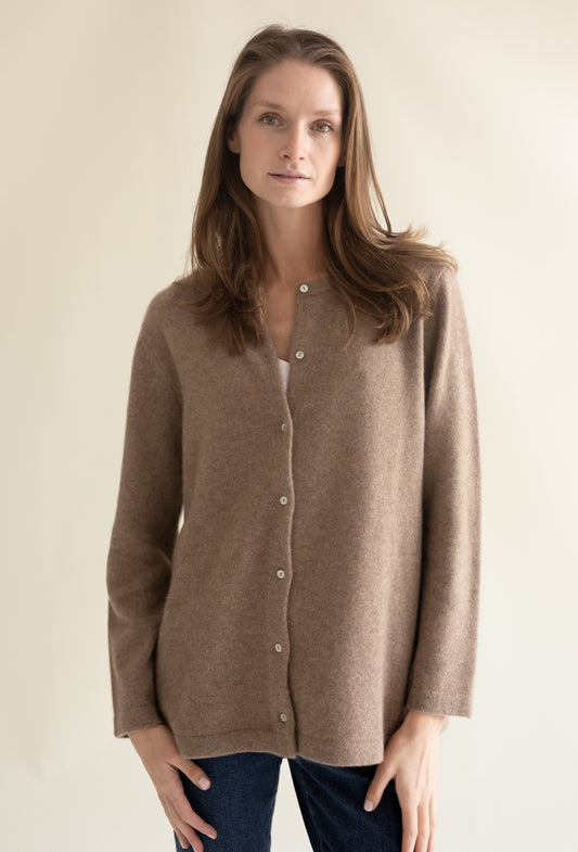 CASHMERE OVERSHIRT CARAMEL