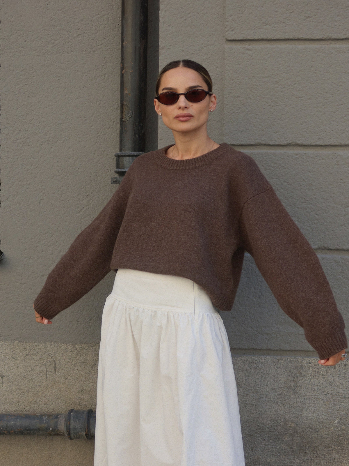 CASHMERE CREWNECK ESPRESSO
