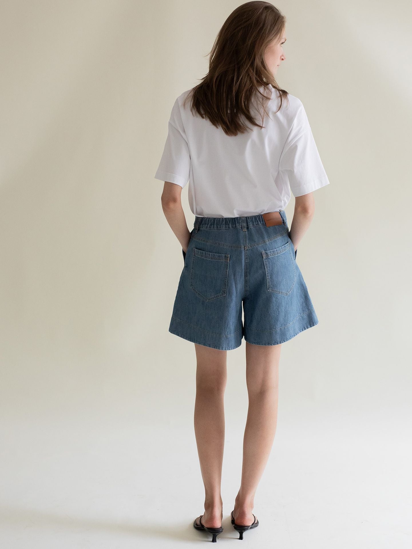 DENIM SHORTS SKY BLUE