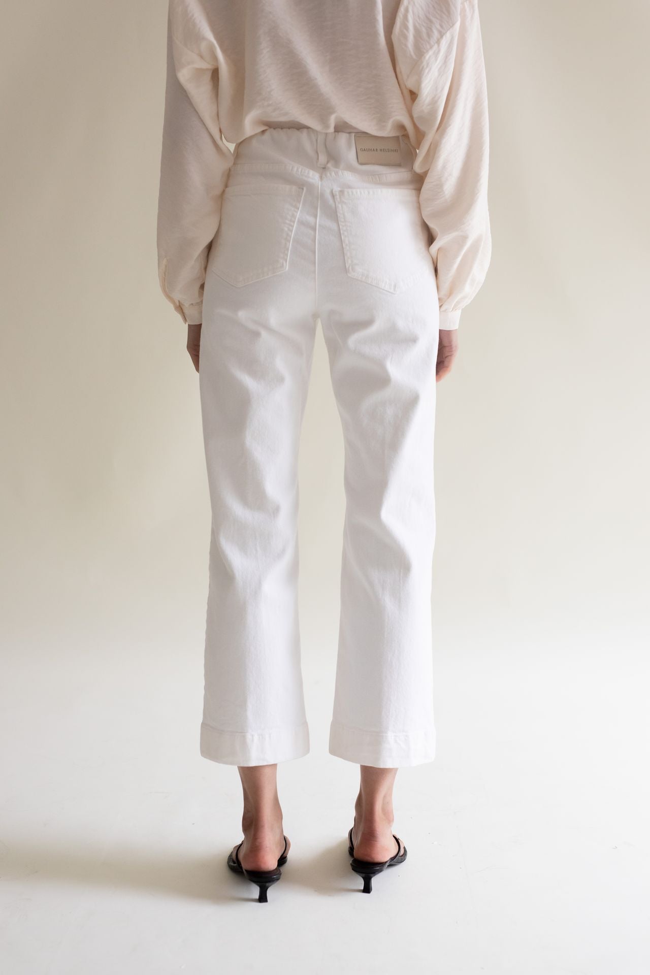 DENIM WIDE WHITE