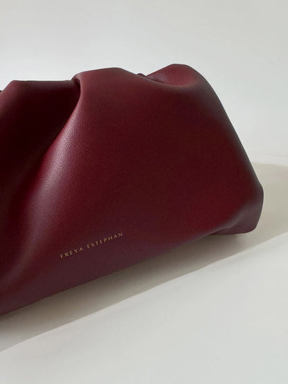 FREYA ESTEPHAN POUCH DEEP BURGUNDY