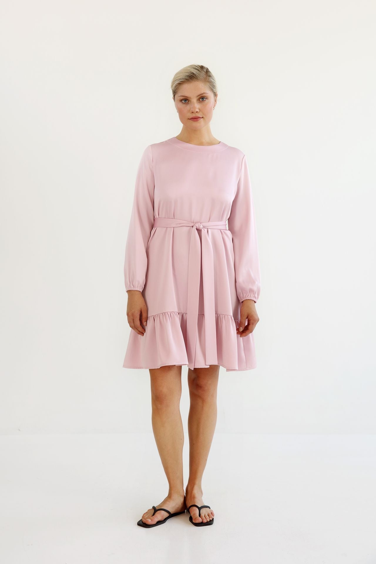 FRILL DRESS ROSE