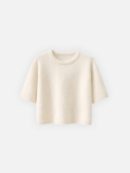 ALPACA BOXY T-PAITA IVORY