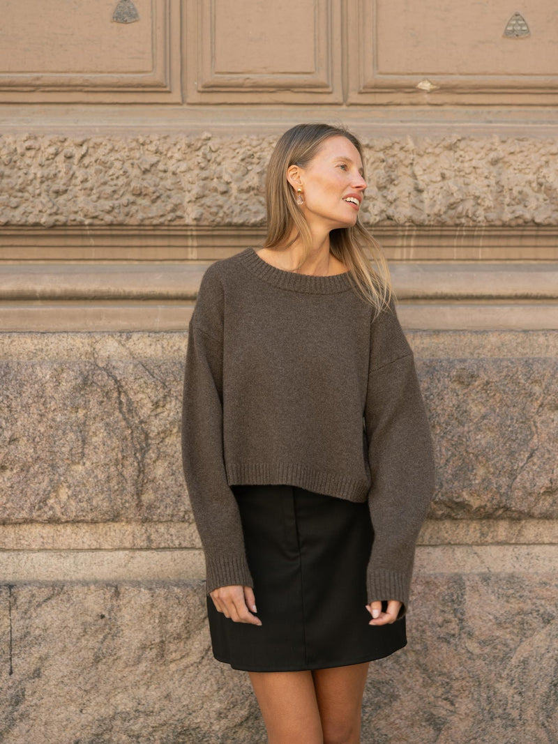 CASHMERE CREWNECK ESPRESSO