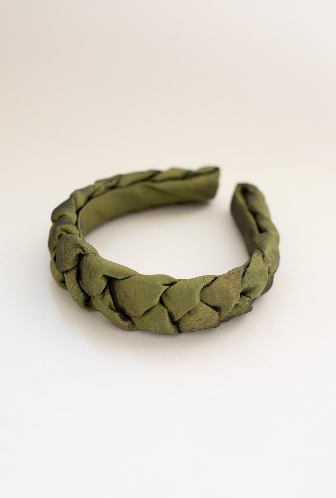 HEADBAND HELSINKI ATELIER BRAIDED PISTACHIO TAFT
