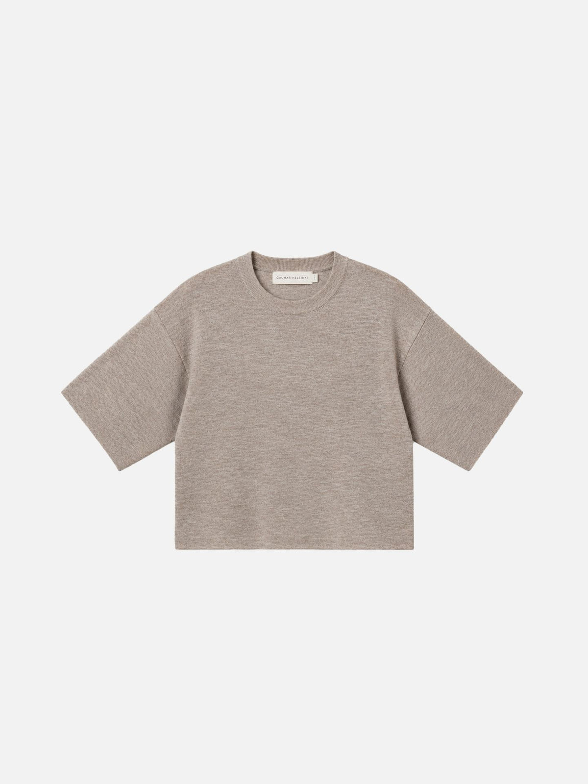 MERINO BOXY T-SHIRT OATMEAL