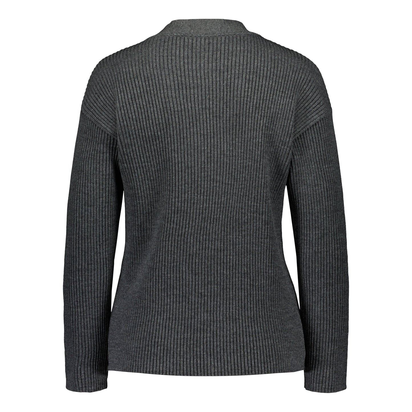 MERINO CARDIGAN DARK GREY MELANGE