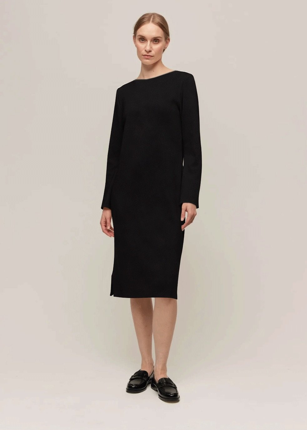MERINO DRESS BLACK
