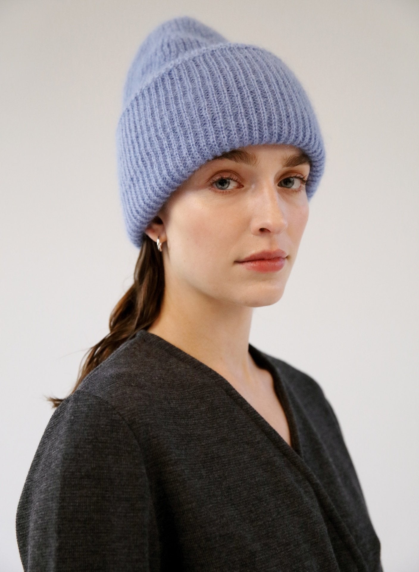 MOHAIR BEANIE AZURE