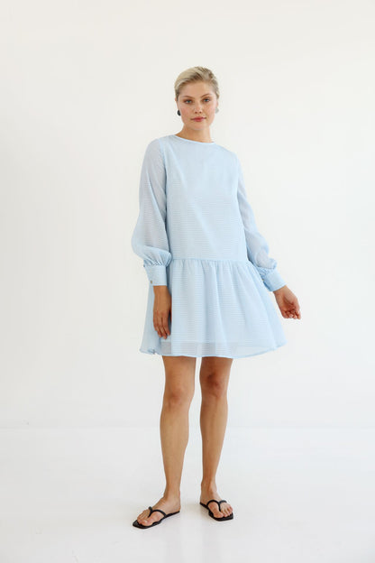 ORGANZA DRESS LIGHT BLUE