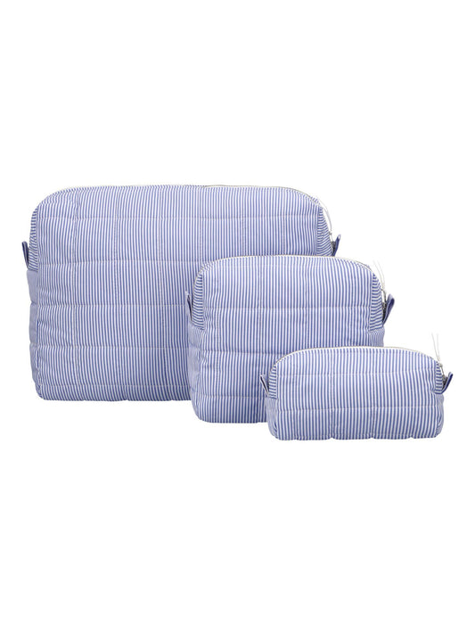 QUILTED COSMETIC BAG SKY MEDIUM