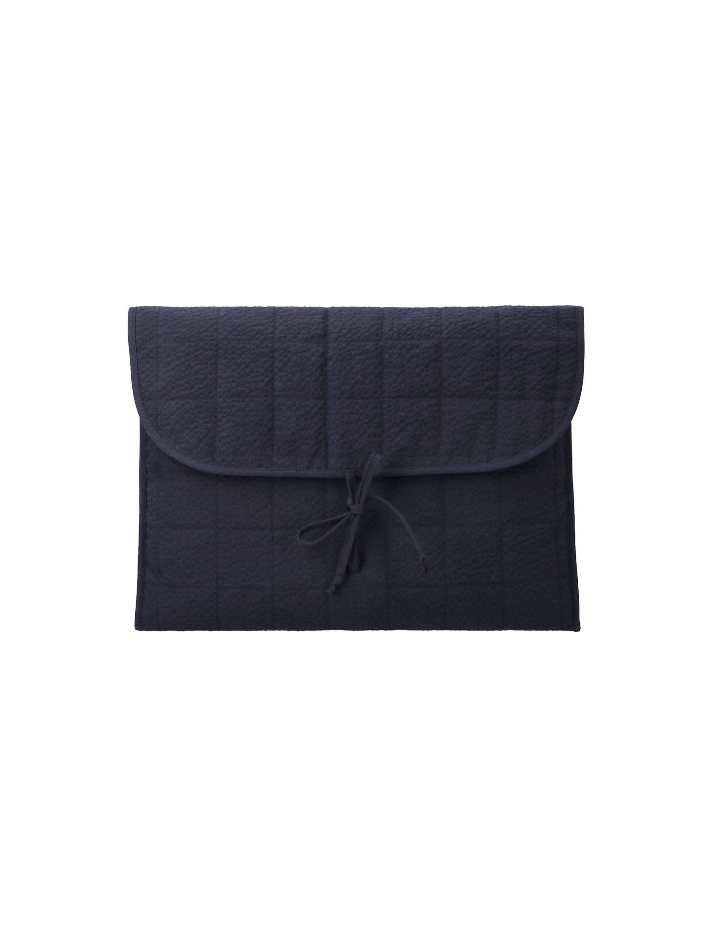 QUILTED LAPTOP CASE NAVY