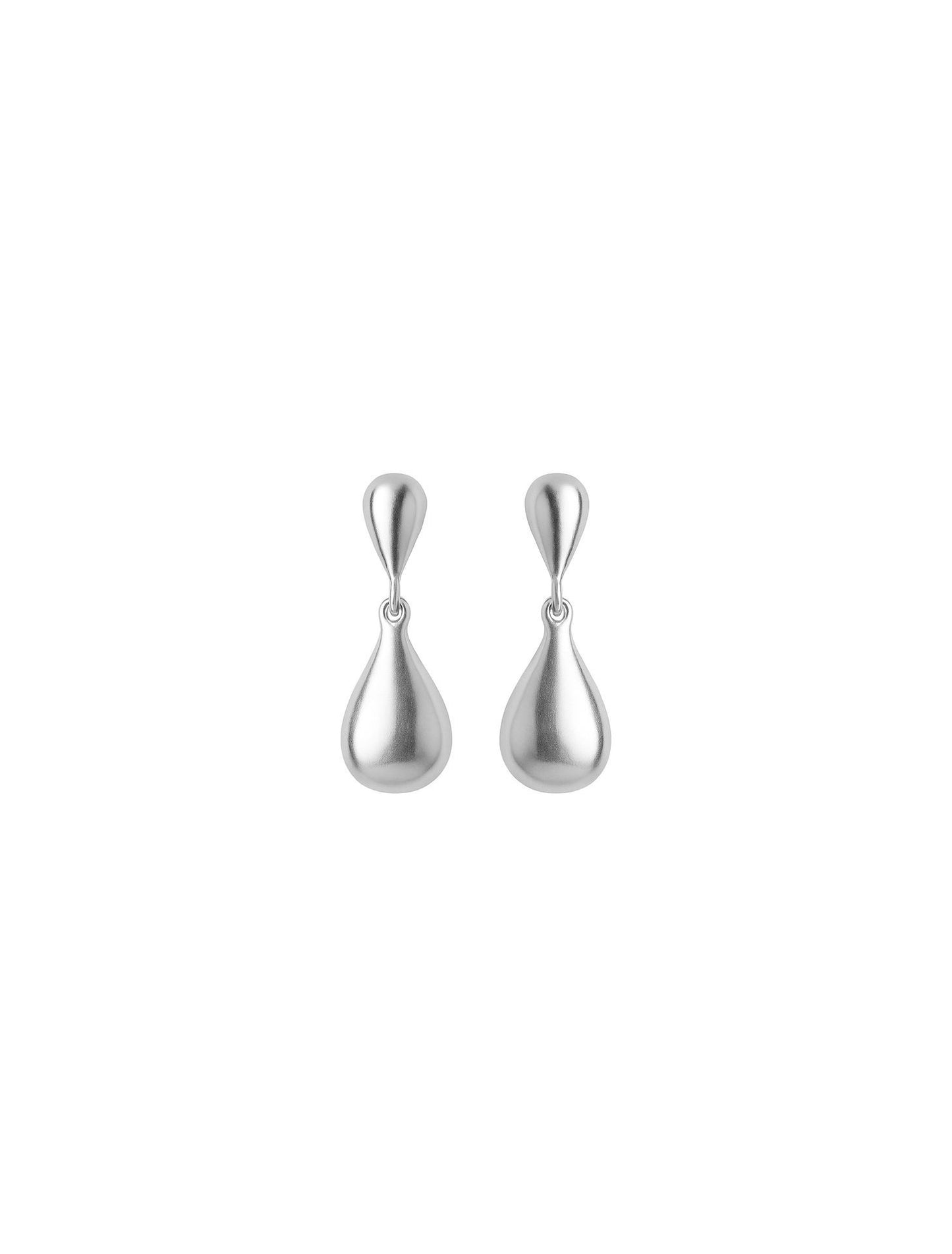 RAIN DROP EARRINGS SILVER