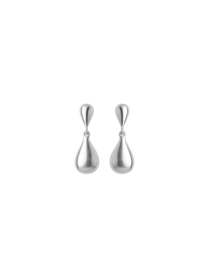 RAIN DROP EARRINGS SILVER