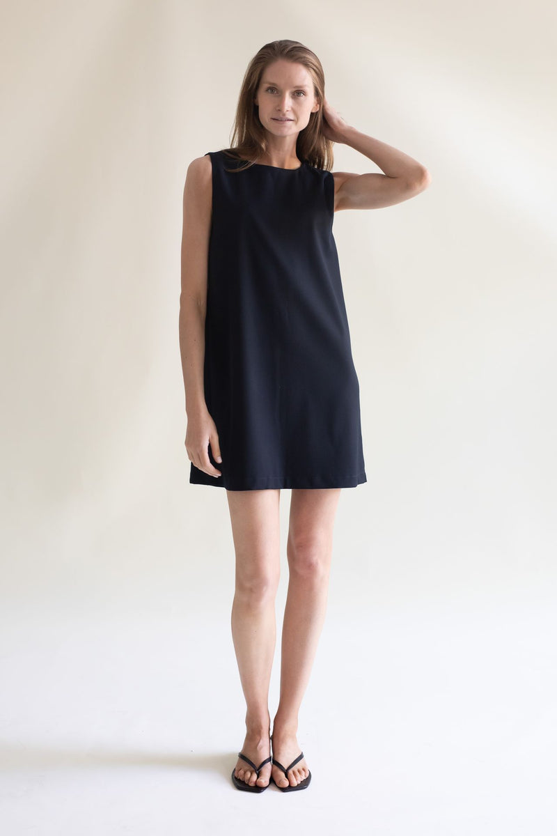 SHIFT DRESS NAVY