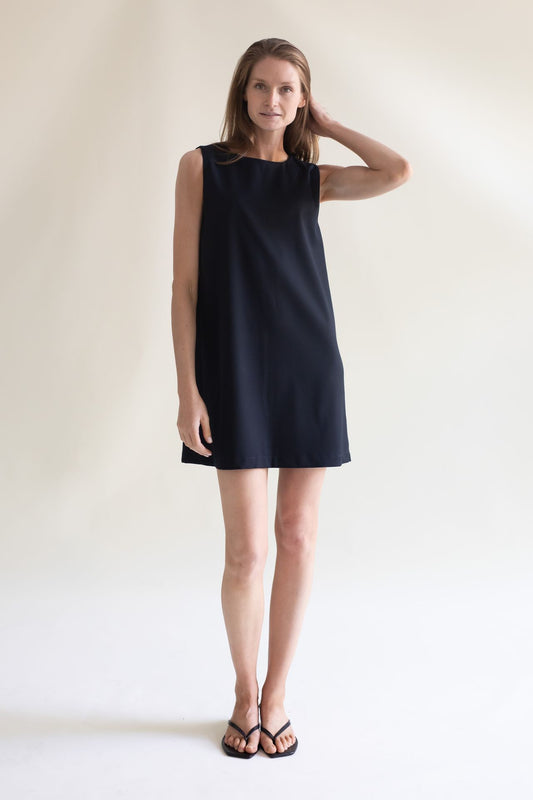 SHIFT DRESS NAVY