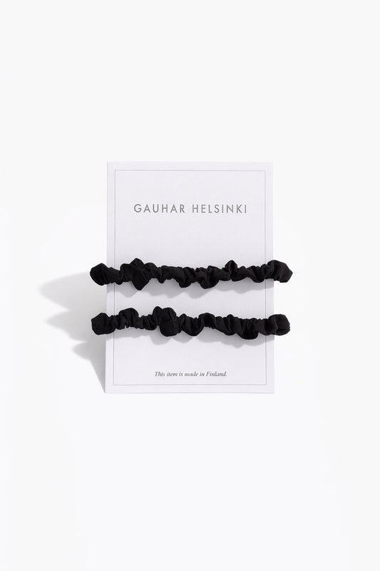 SKINNY SCRUNCHIES HELSINKI ATELIER BLACK