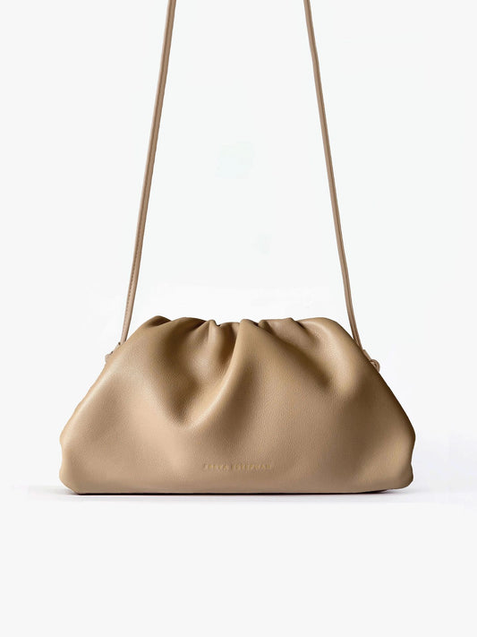 SMALL POUCH WITH STRAP BEIGE