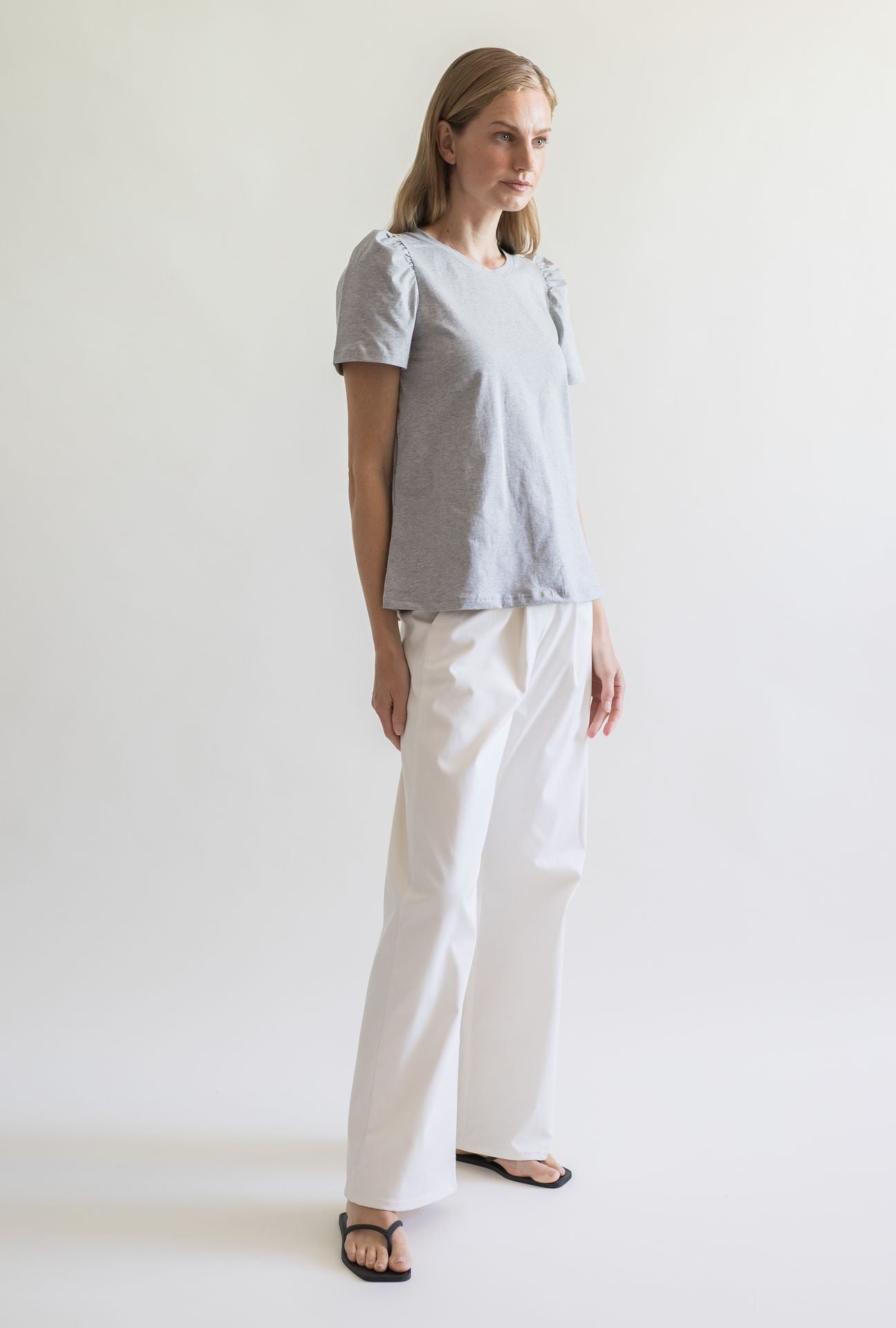 Puff shoulder t online shirt