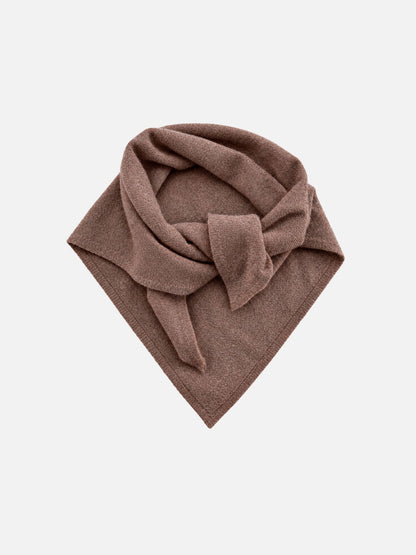 TRIANGLE SCARF CASHMERE ESPRESSO