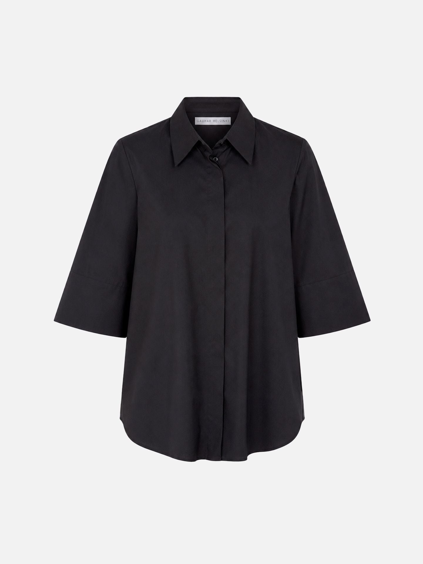 CLASSIC SHIRT W/TWIST BLACK