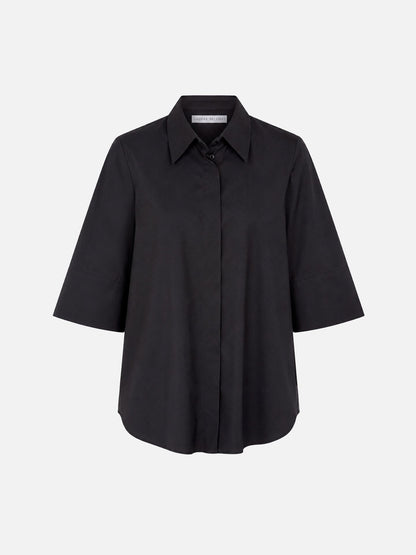 CLASSIC SHIRT W/TWIST BLACK