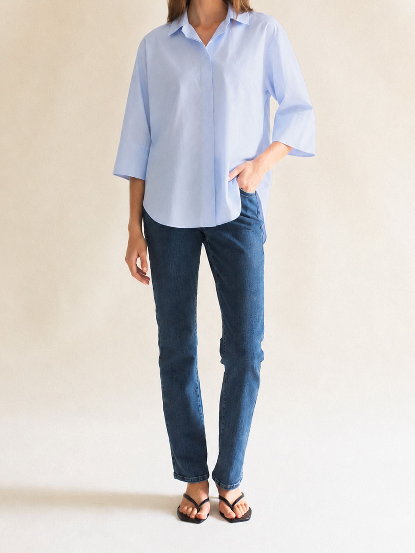 CLASSIC SHIRT W/TWIST HEAVEN