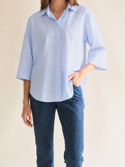 CLASSIC SHIRT W/TWIST HEAVEN