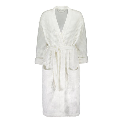 WAFFLE BATHROBE WHITE