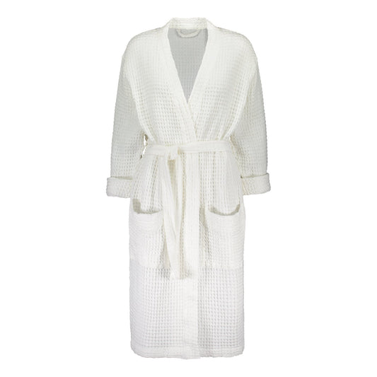 WAFFLE BATHROBE WHITE